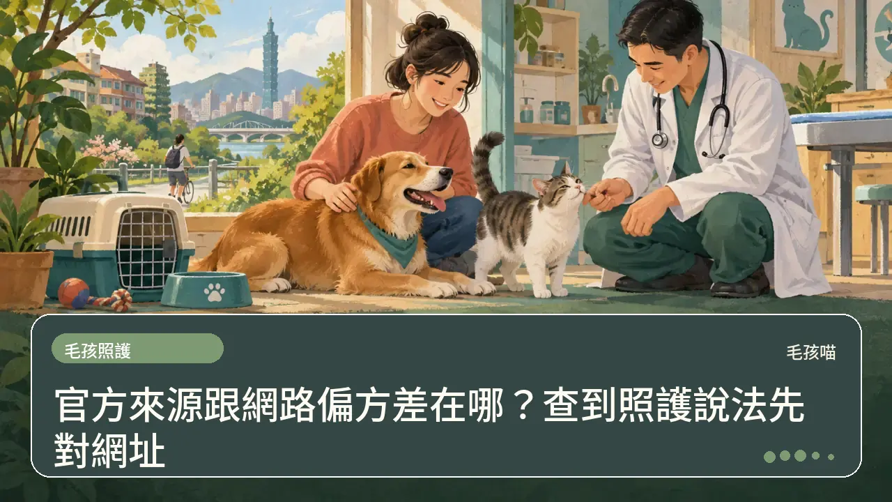 官方來源跟網路偏方差在哪？查到照護說法先對網址主題插畫
